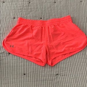 Under Armour bright pink athletic shorts